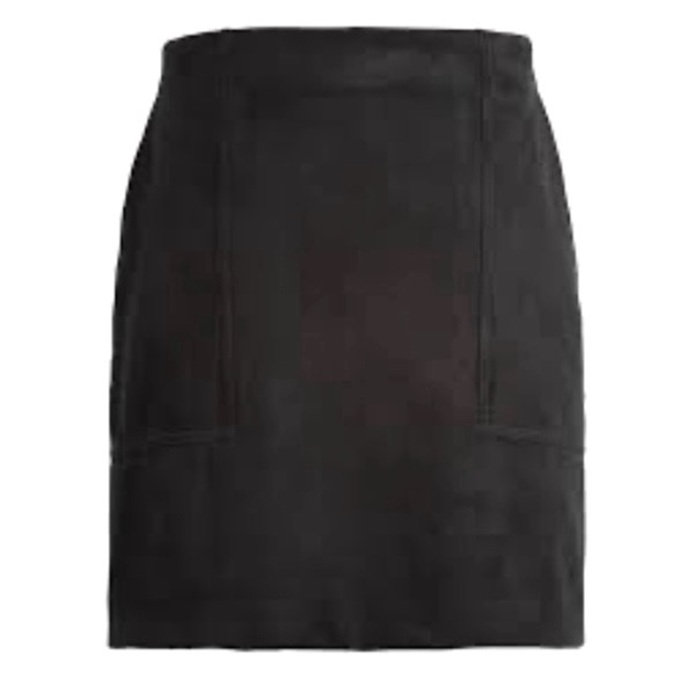 Banana Republic Faux Suede Skirt Black
